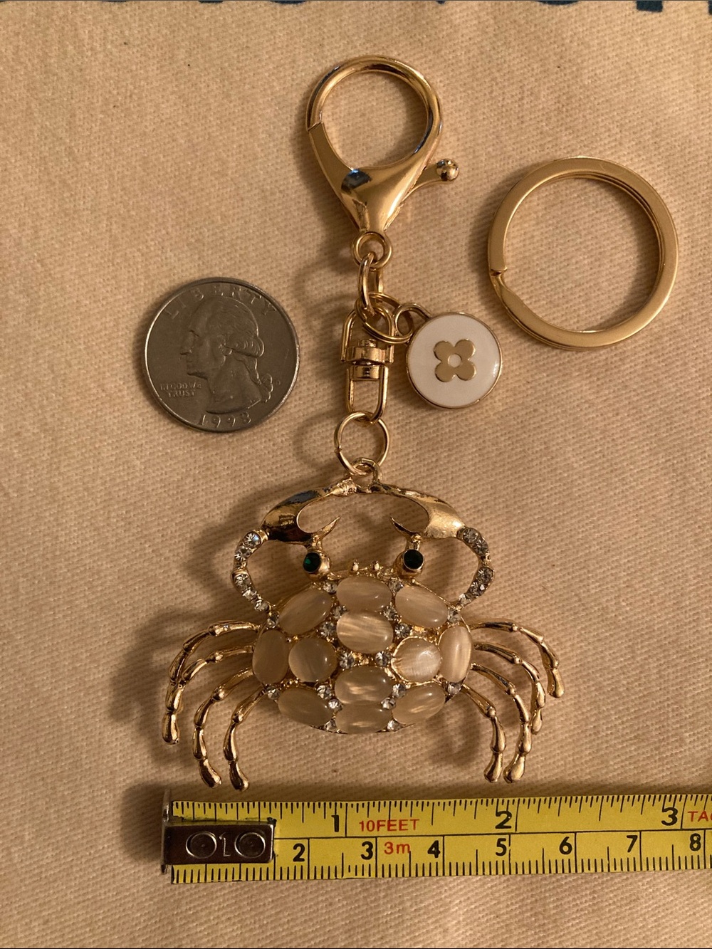 Louis Vuitton Upcycled Crab 🦀 Charm Purse Charm/Keychain NWOT - Picture 7 of 7